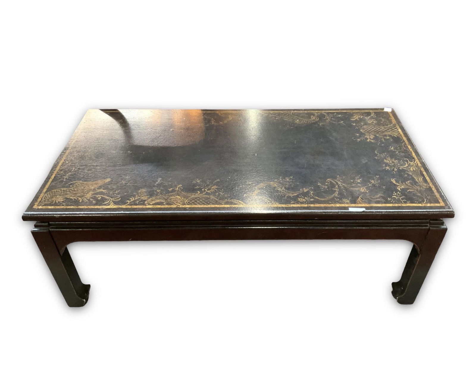 Oriental Black and Gold Coffee Table, AS IS. (1 of 1)
