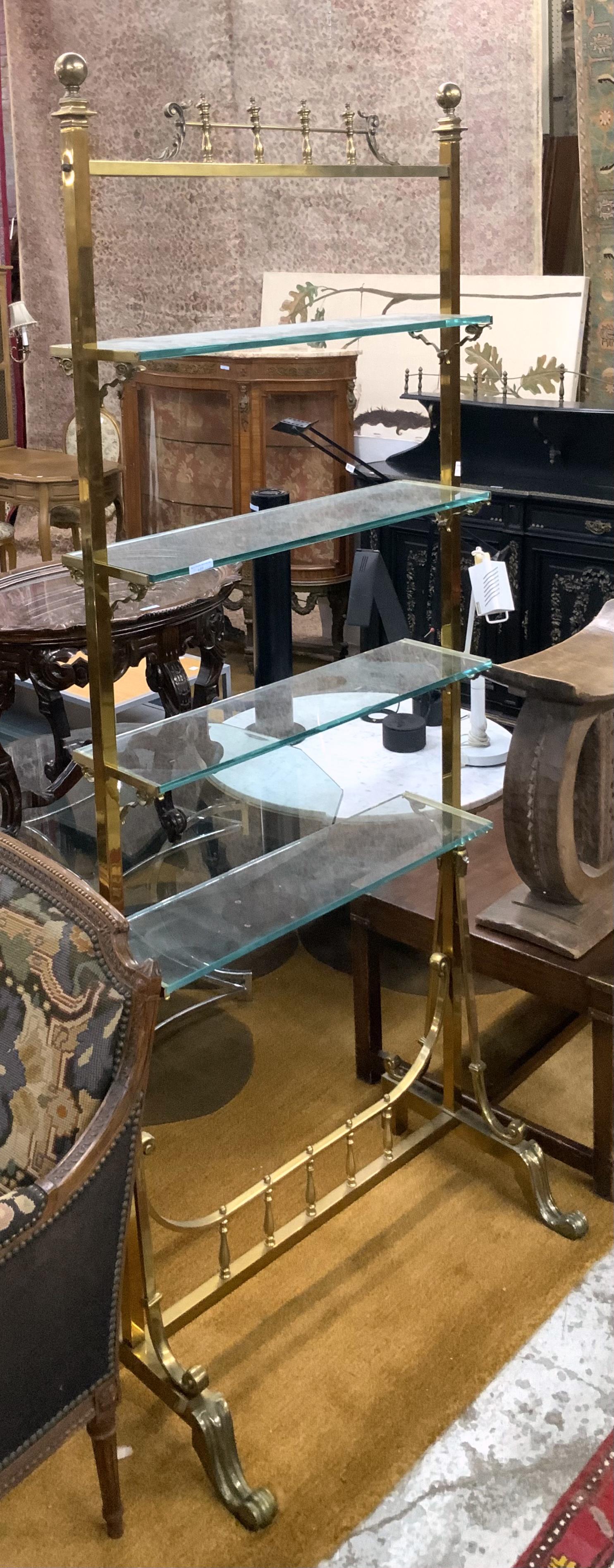 Hollywood Regency Style Four-Tier Display Stand. (1 of 1)