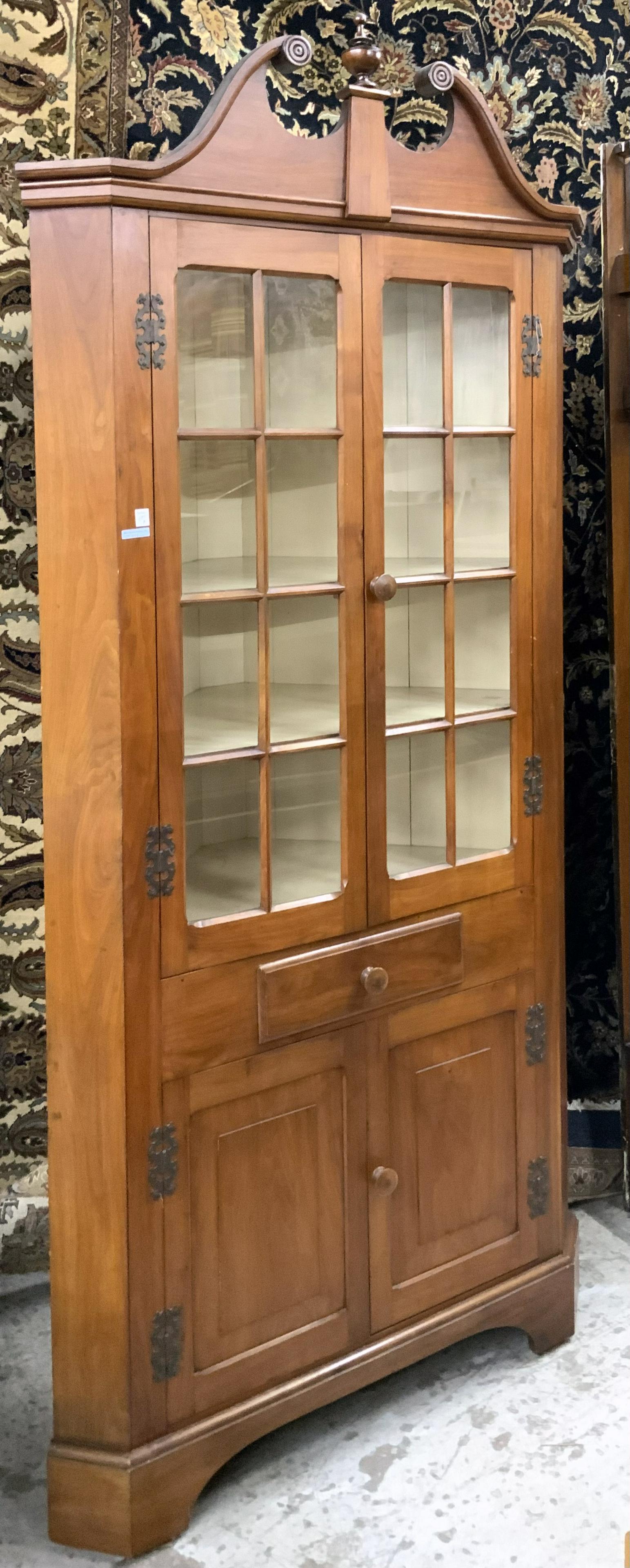 Vintage Cherry Wood Antique? Corner Cabinet. (1 of 1)