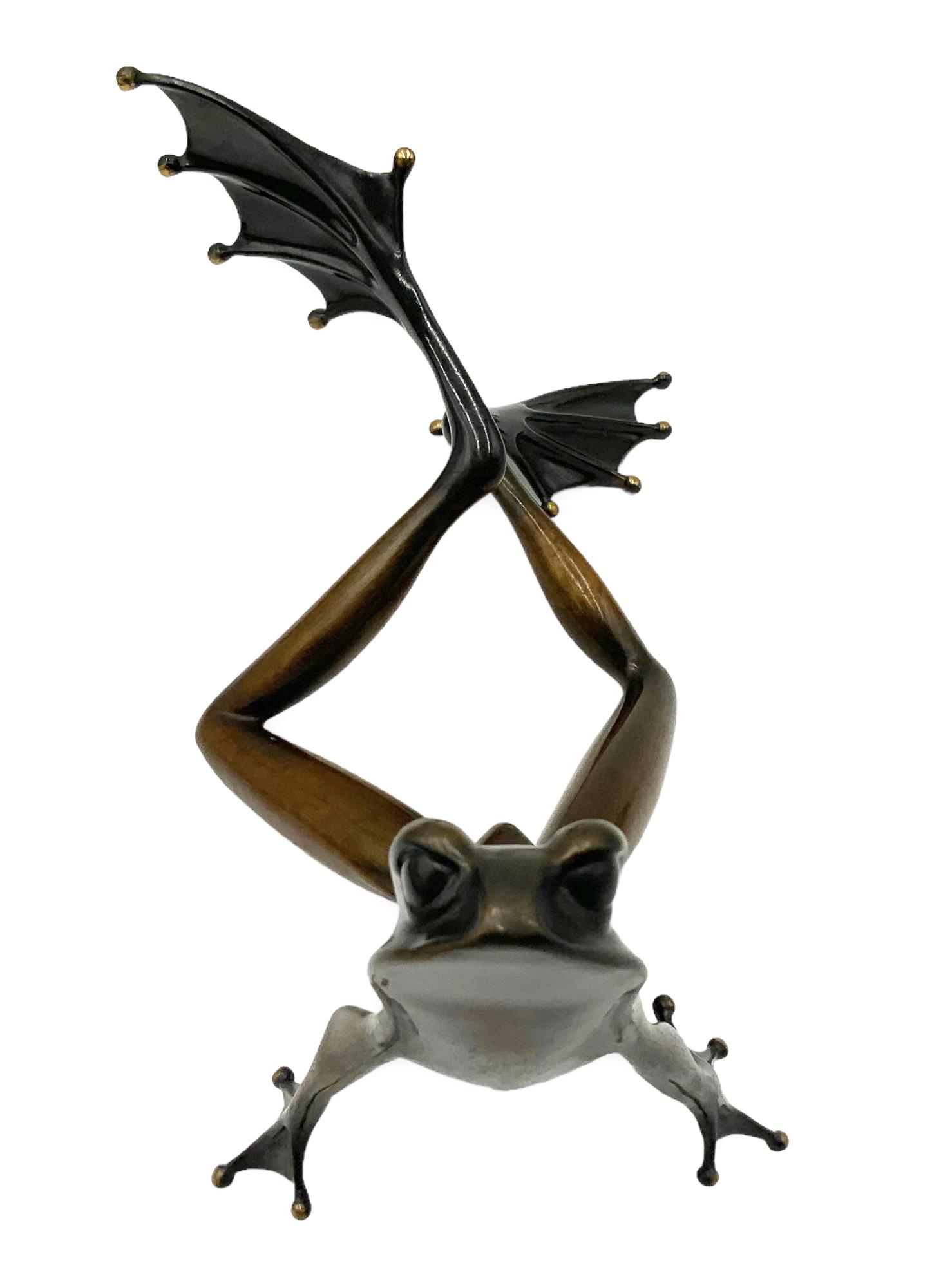 Tim Cotterill Bronze Frogman Frog, No Enamel. (1 of 4)