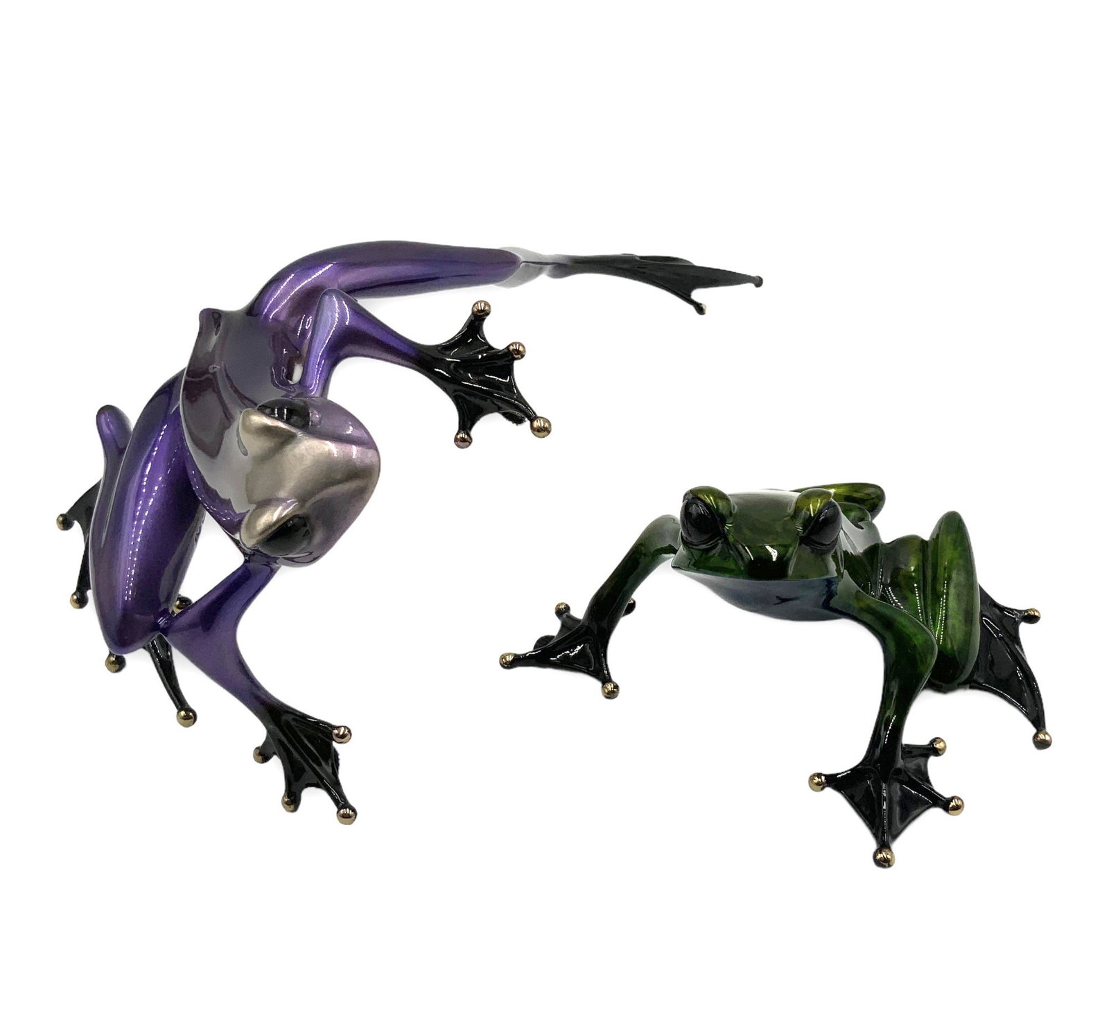 Lot of 2 Tim Cotterill Bronze Frogman Sculptures. (1 of 4)