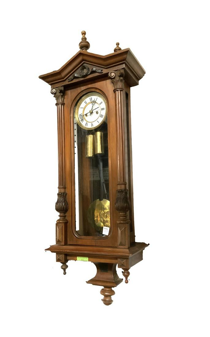 Antique 2-Weight Regulator Wall Clock. (1 of 2)