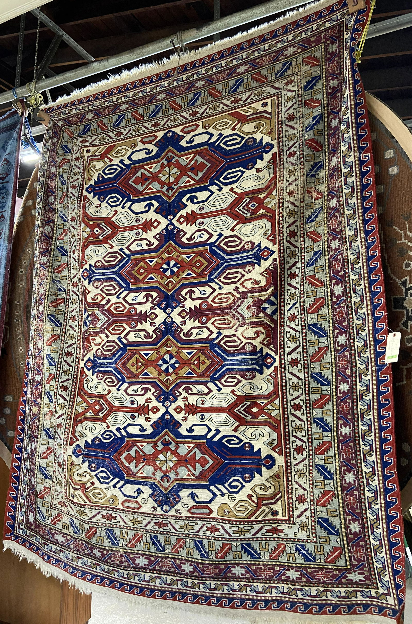 6' 10" x 8' 9" Antique Persian Soumak Rug. (1 of 3)