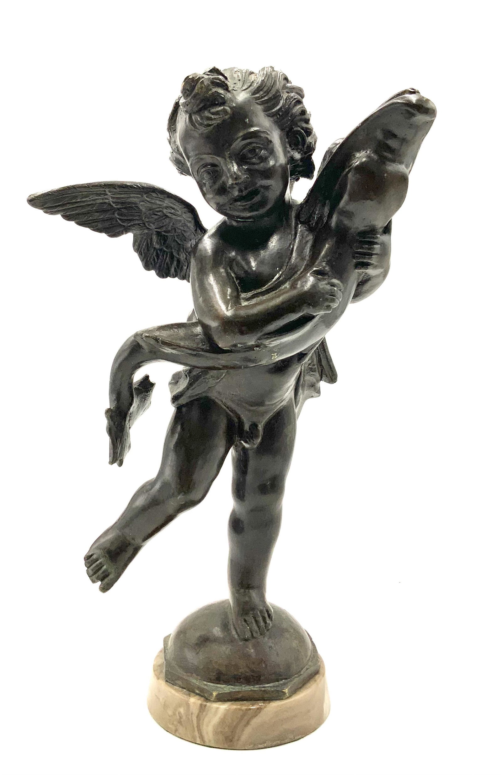 Cherubic Bronze Fountain Top. (1 of 3)