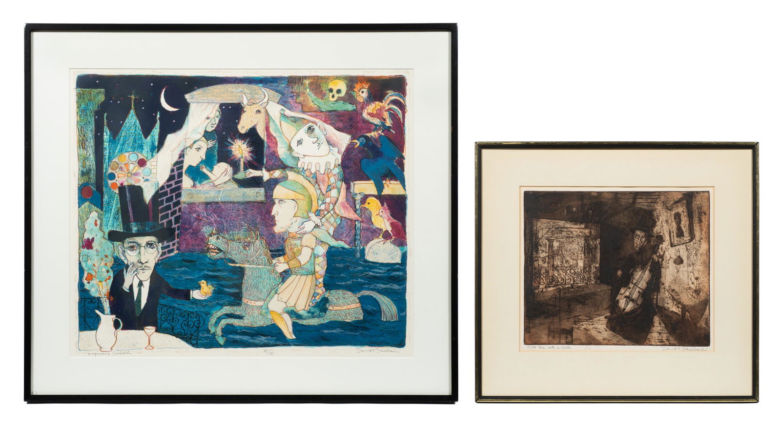 Two Prints by David F. Driesbach. (1 of 7)