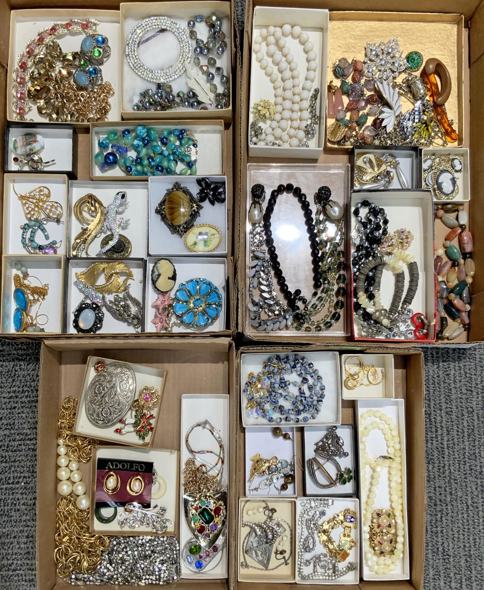 Lot: 4 Bxs. of Asst. Costume Jewelry. (1 of 1)