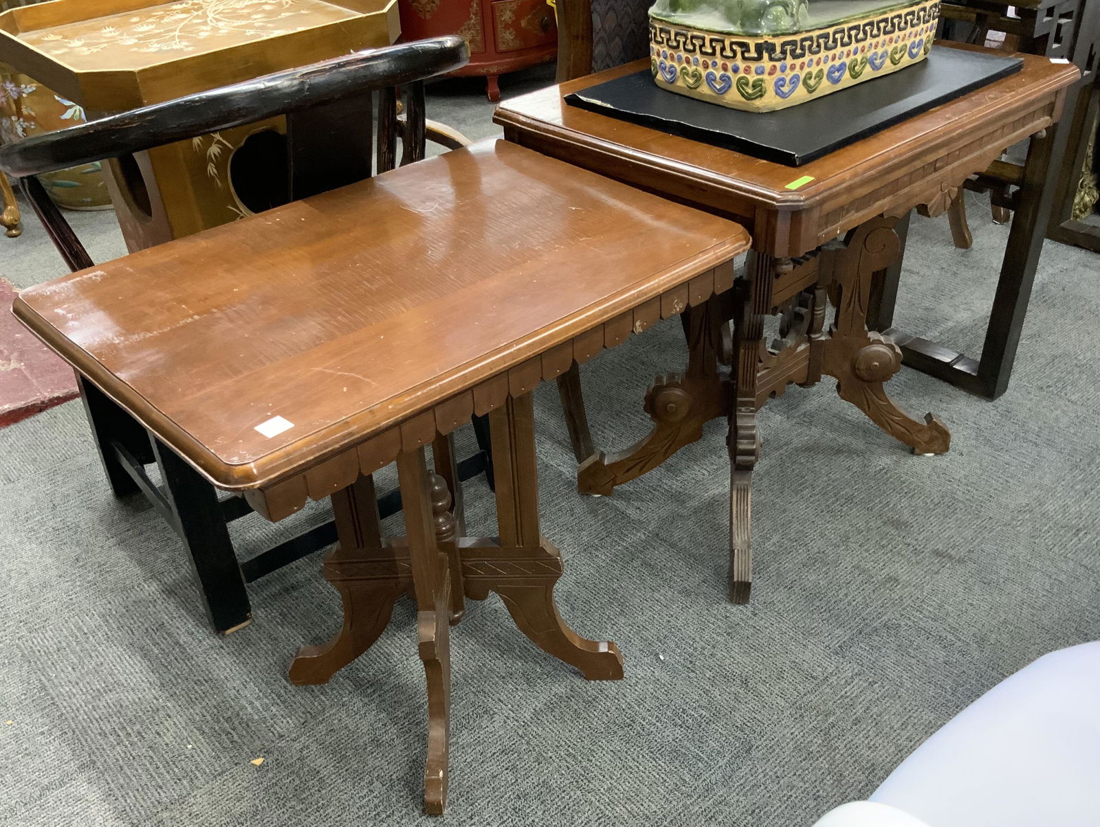 Lot of 2 Victorian Lamp Tables. (1 of 1)