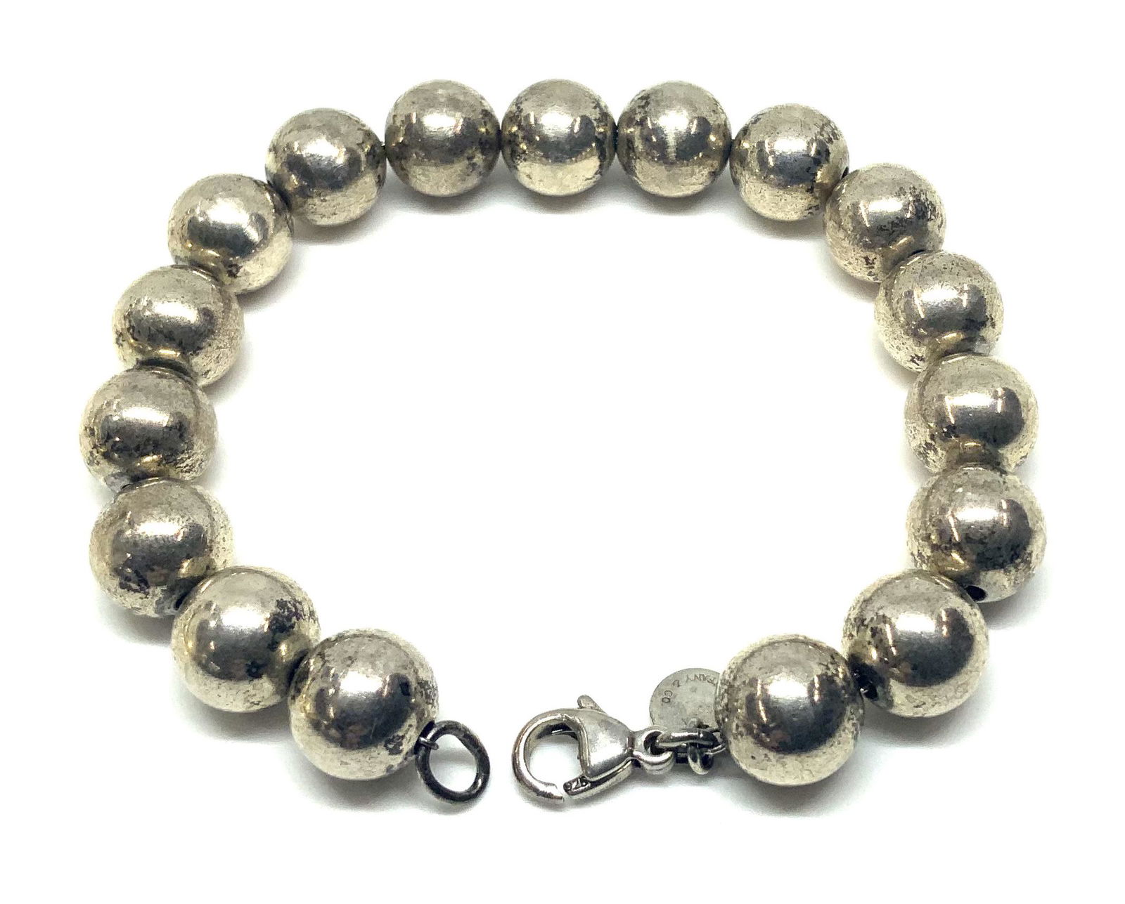 Tiffany & Co. Sterling Beaded Bracelet. (1 of 2)