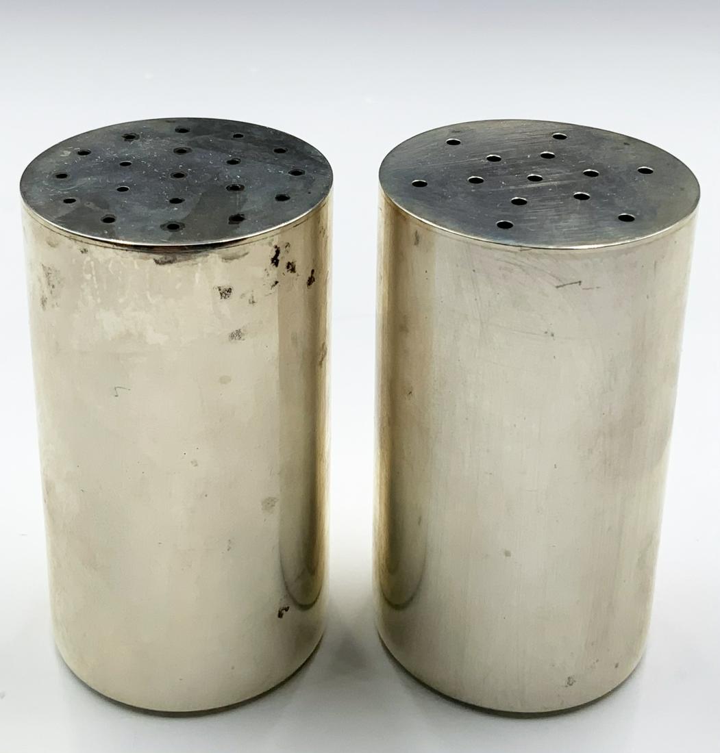 Pair of Alan Adler Sterling Silver Salt Shakers. (1 of 2)