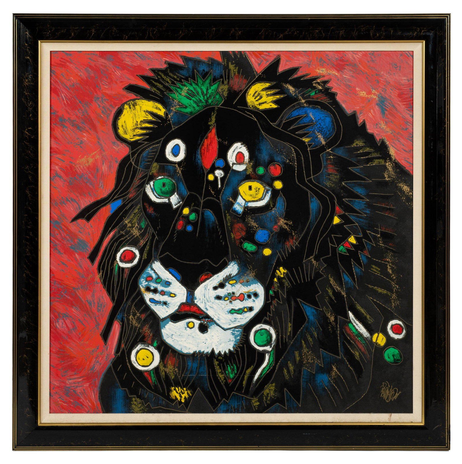 Very Large Print Titled "King", by Tie-Feng Jiang. (1 of 6)