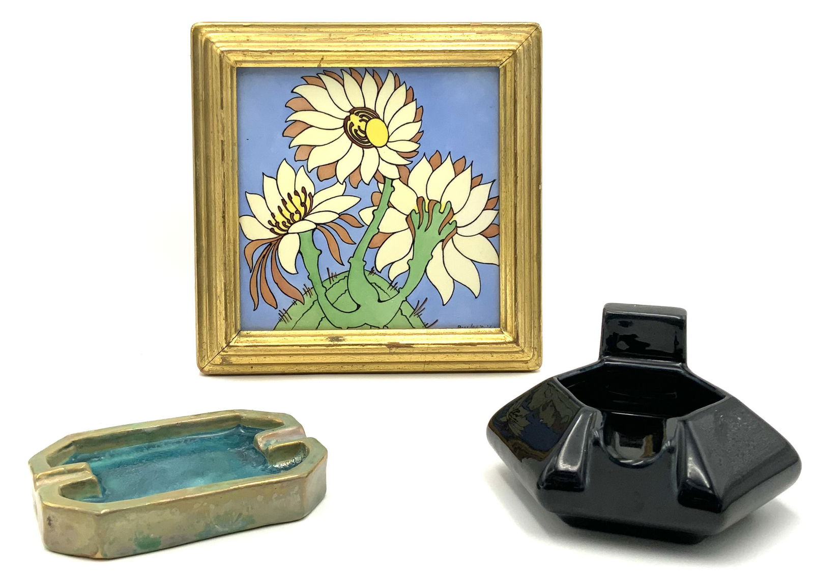 Lot: 3 Pottery Pcs.- Mosaic Tile Company, etc. (1 of 4)