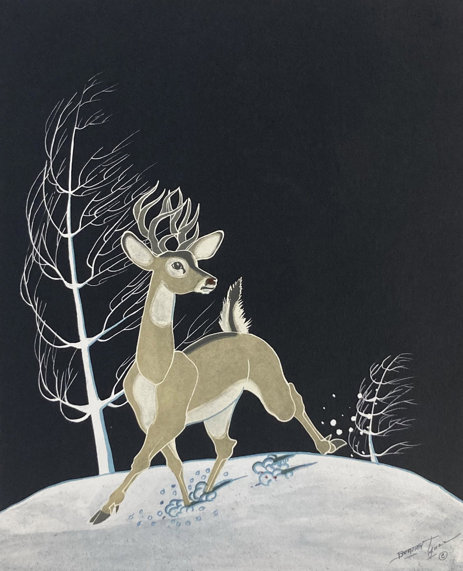 Silkscreen Print Signed Beatien Yazz. (1 of 5)