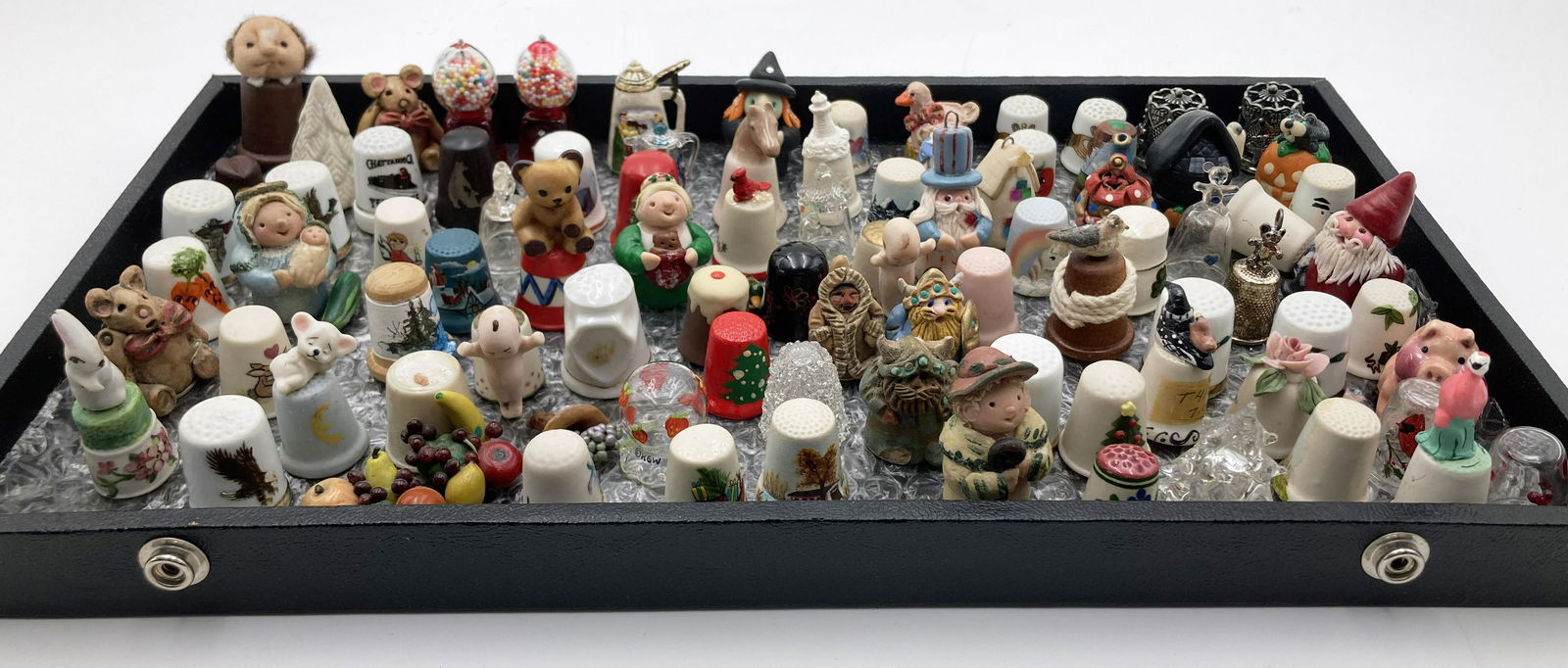 Lot of Assorted Thimbles- Figural, Painted, etc. (1 of 5)