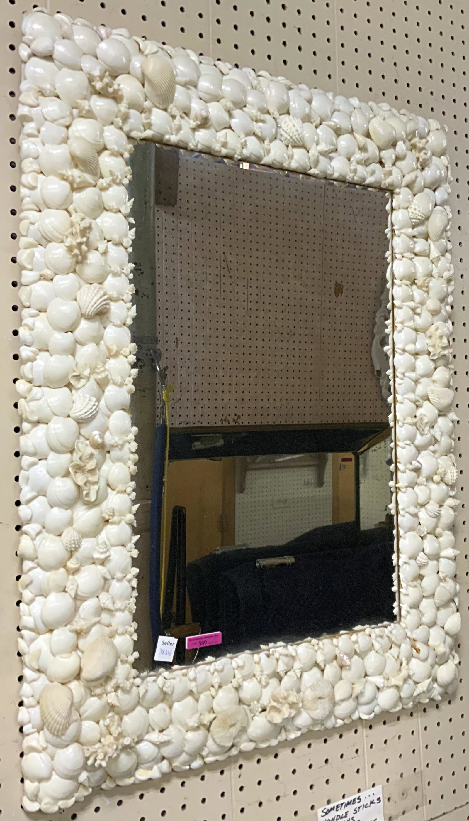 Decorative Seashell & Coral Bordered Mirror. (1 of 2)