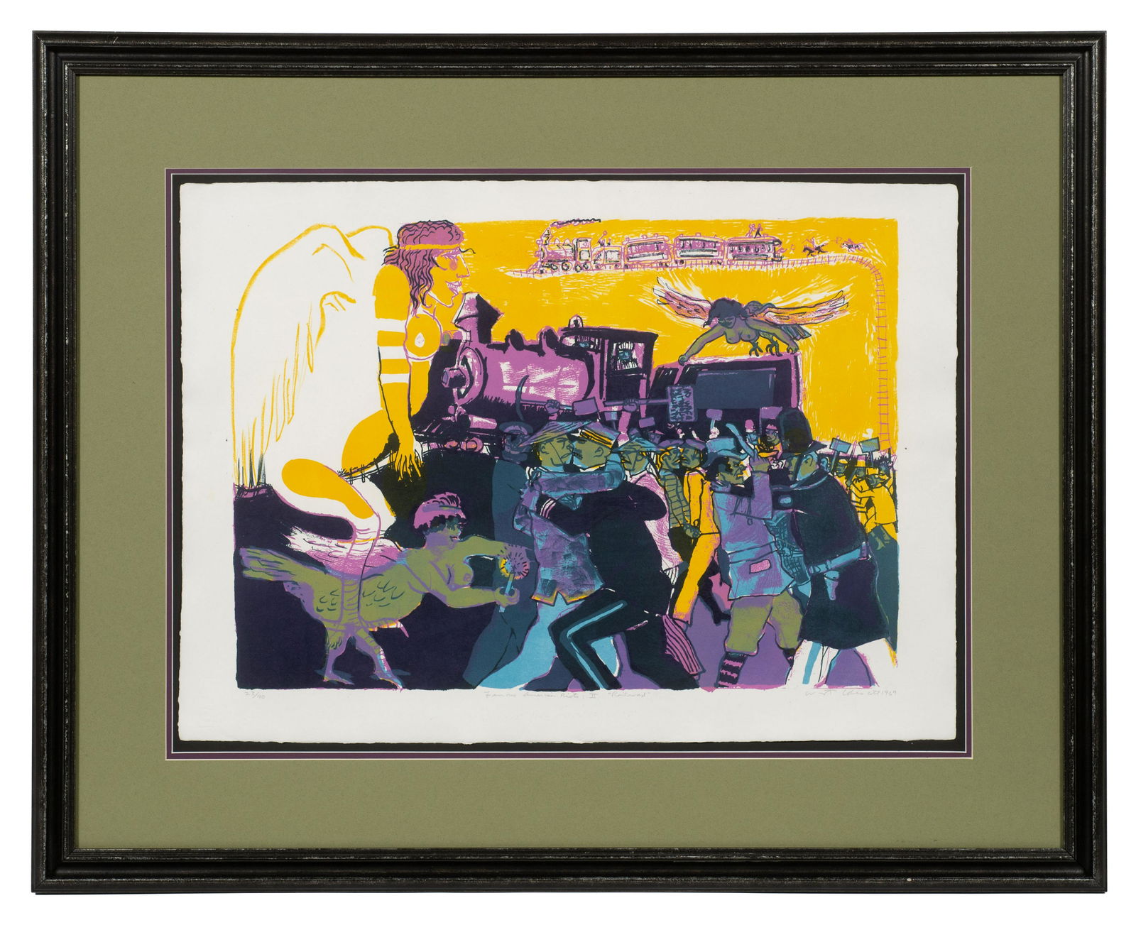 Warrington Colescott Etching, Signed & Titled. (1 of 5)