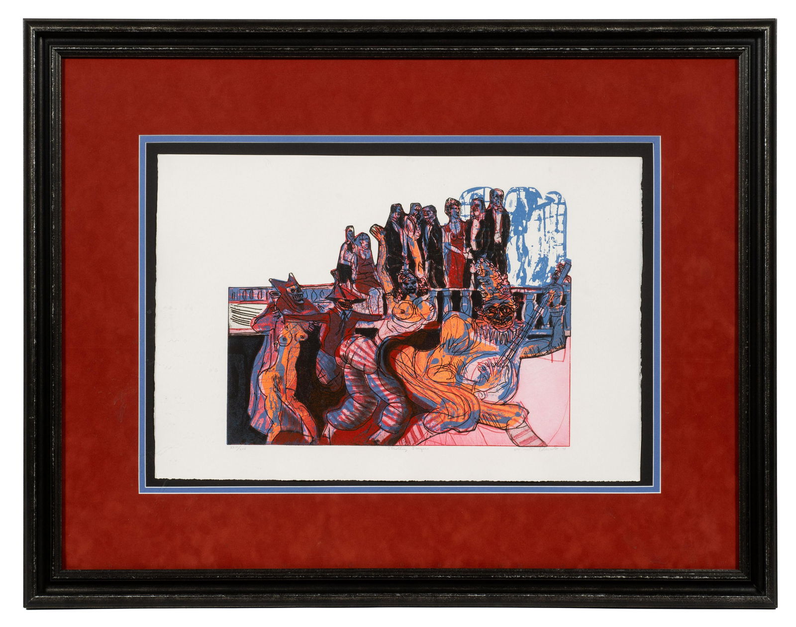 Warrington Colescott Lithograph, Signed & Titled. (1 of 4)