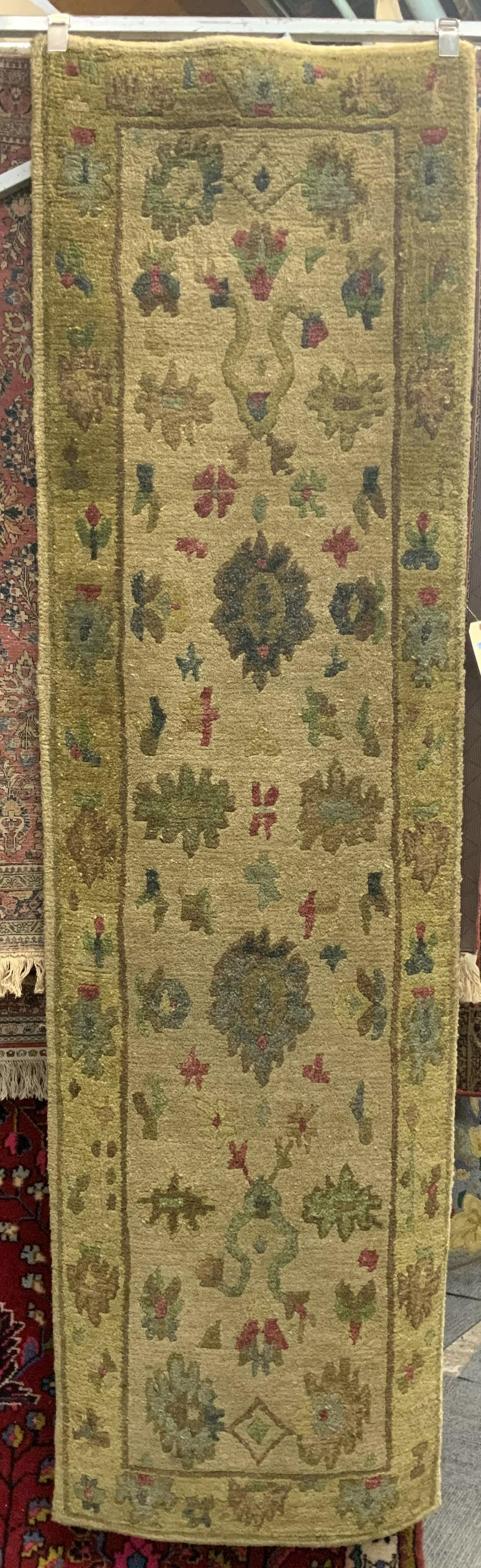 2' 5" x 8' 3" Brown Tibetan Runner Rug. (1 of 1)