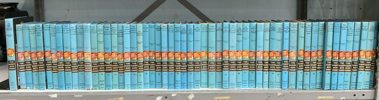 54 Hardy Boys Books Plus Detective Handbook. (1 of 2)