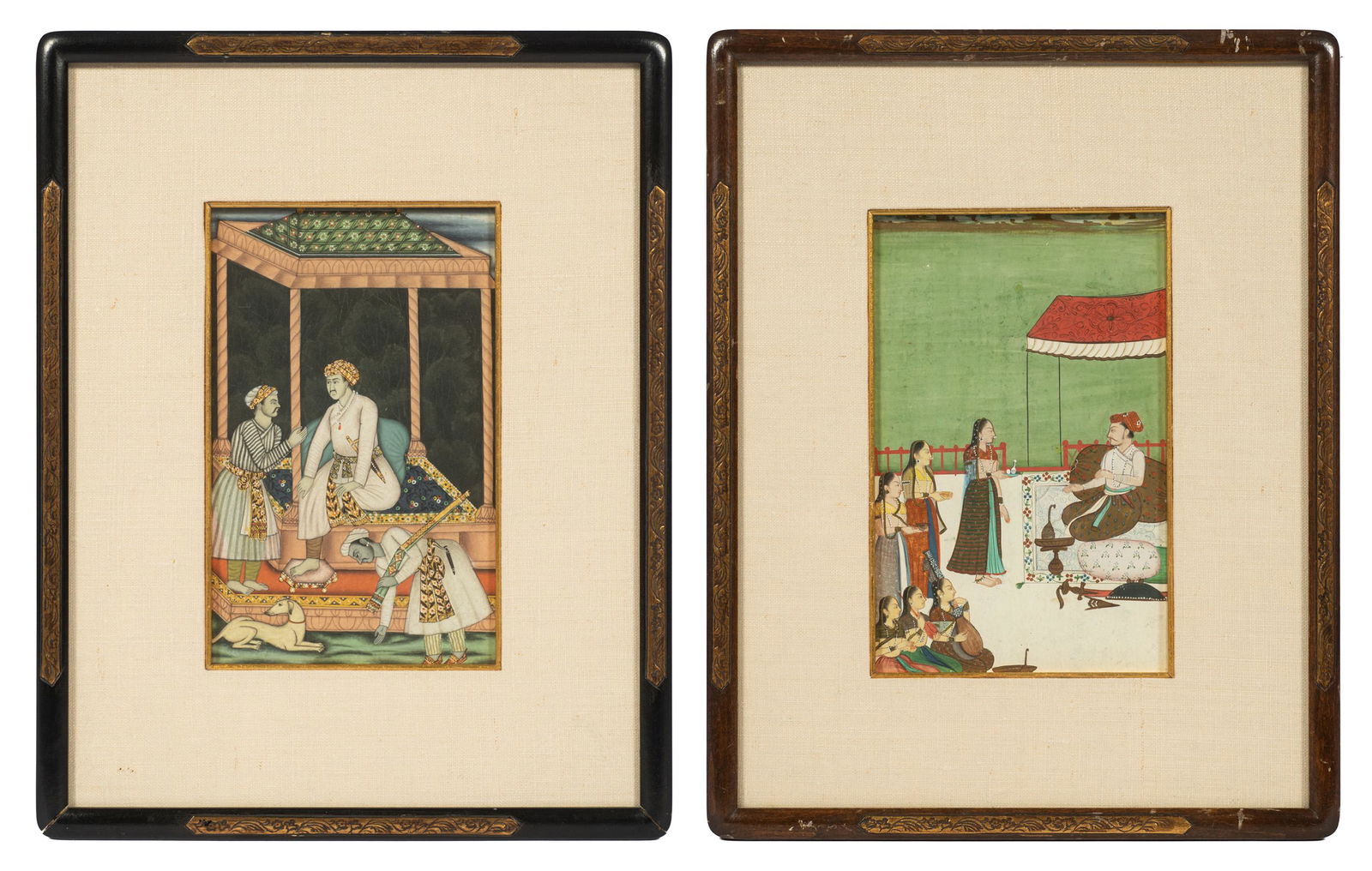 Lot of 2 Small Indian Paintings. (1 of 7)