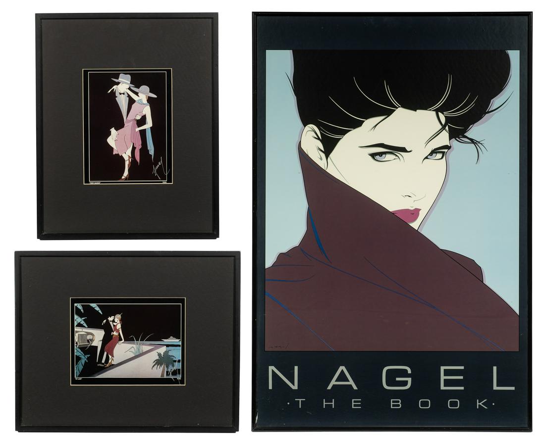Lot of 3 Prints; Patrick Nagel and 2 Sgd. Fara. (1 of 4)