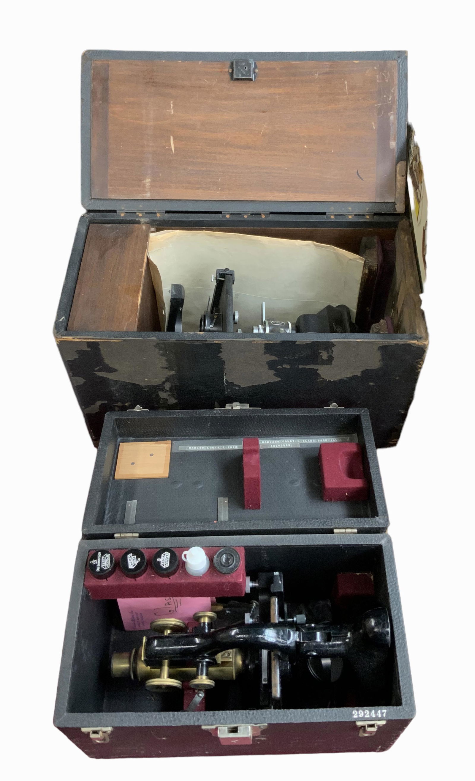 Lot of Two Vintage MIcroscopes in Cases. (1 of 2)