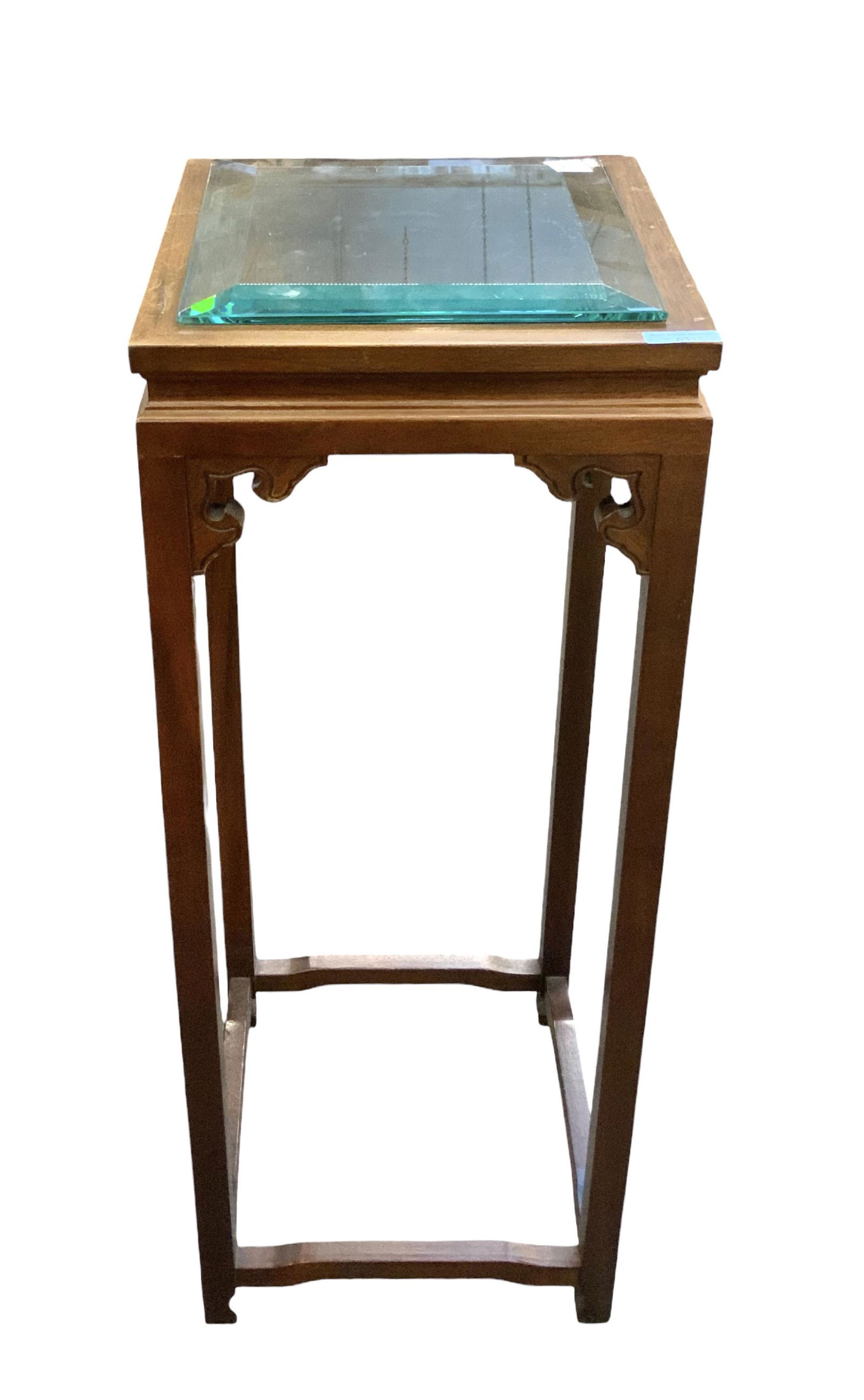 Sgd. Baker Plant Stand w/ Glass Top. (1 of 2)