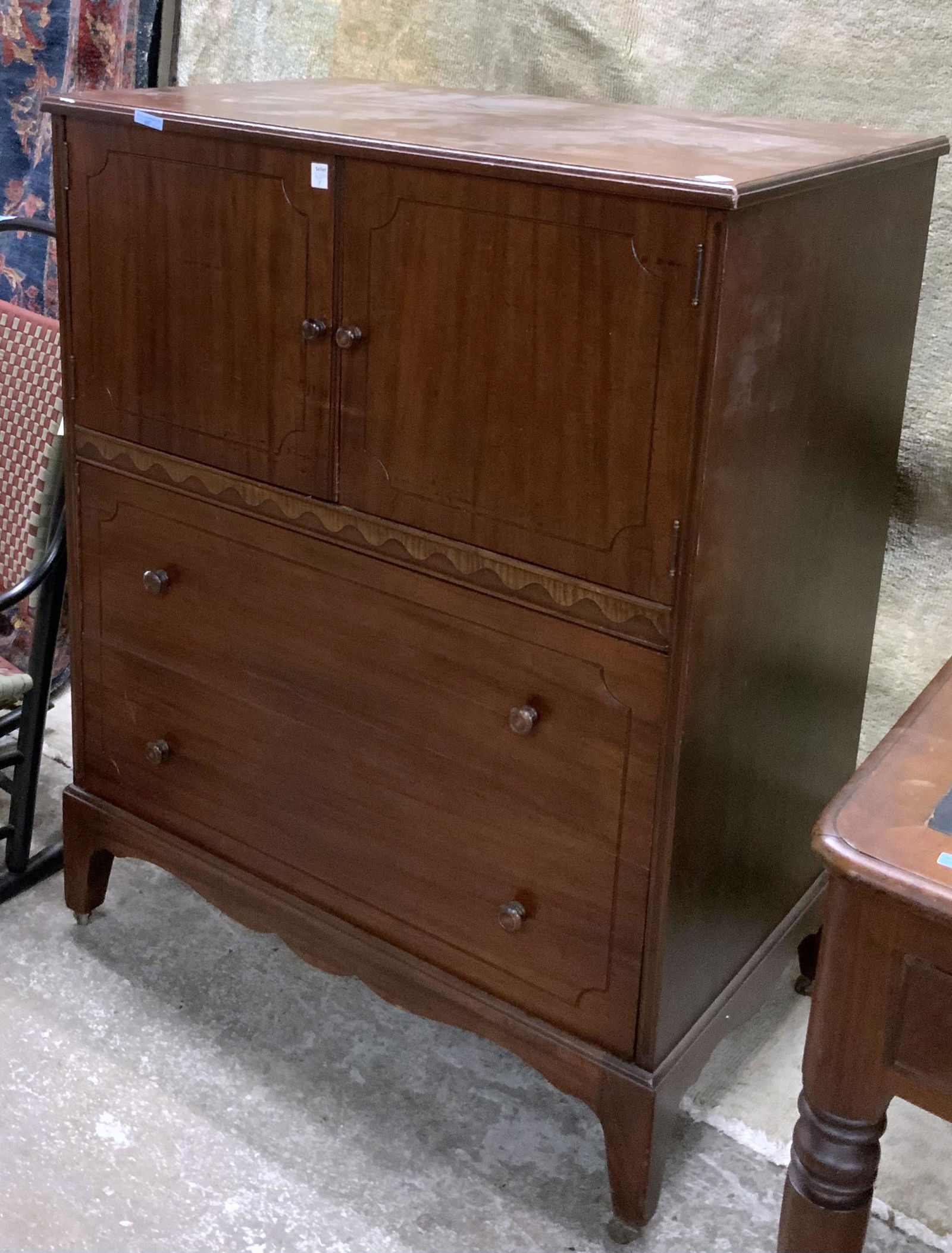 Vintage Mahogany Chifferobe (1 of 1)