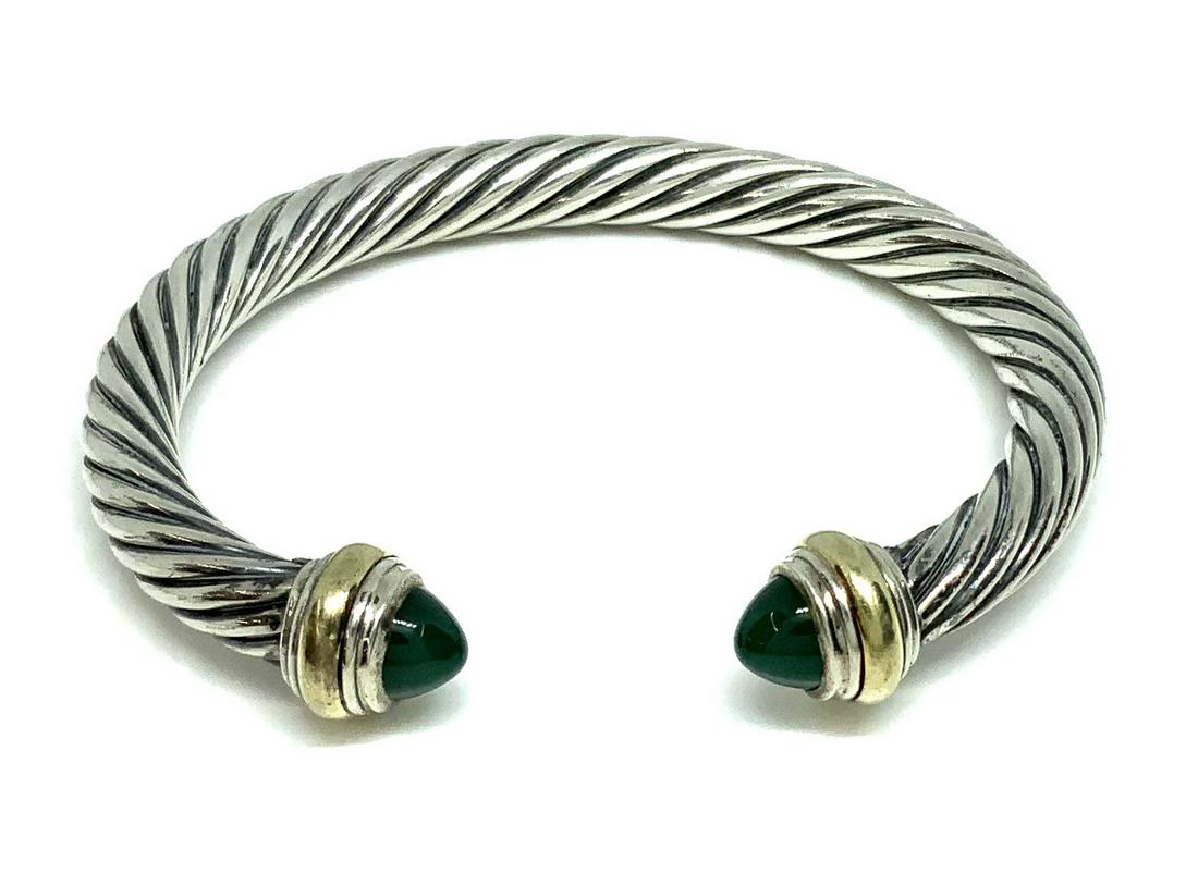 14K Gold & Sterling David Yurman Bangle Bracelet. (1 of 2)