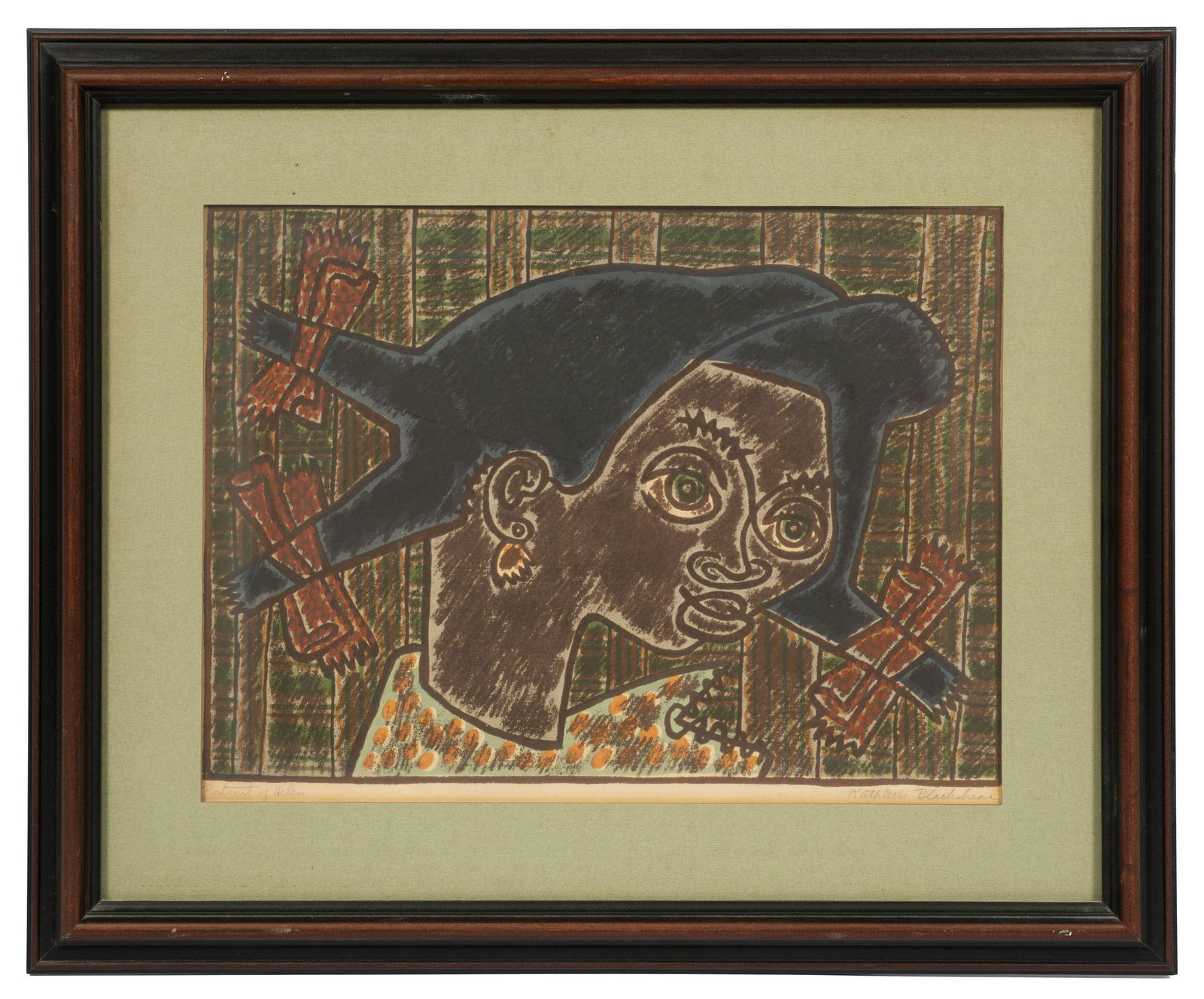 Sgd. Katherine Blackshear Color Screenprint. (1 of 4)