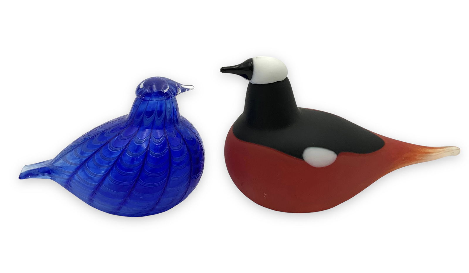 Lot of 2 Oiva Toikka Art Glass Birds. (1 of 4)