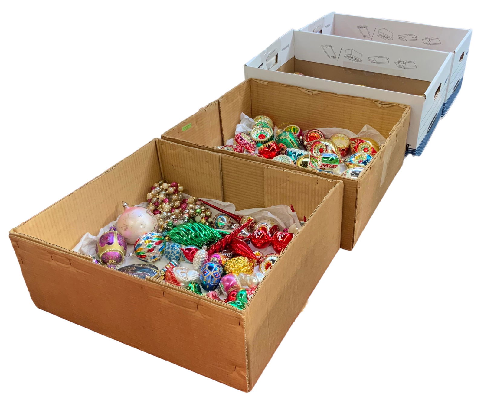 Lot of Over 70 Glass Christmas Ornaments. (1 of 5)