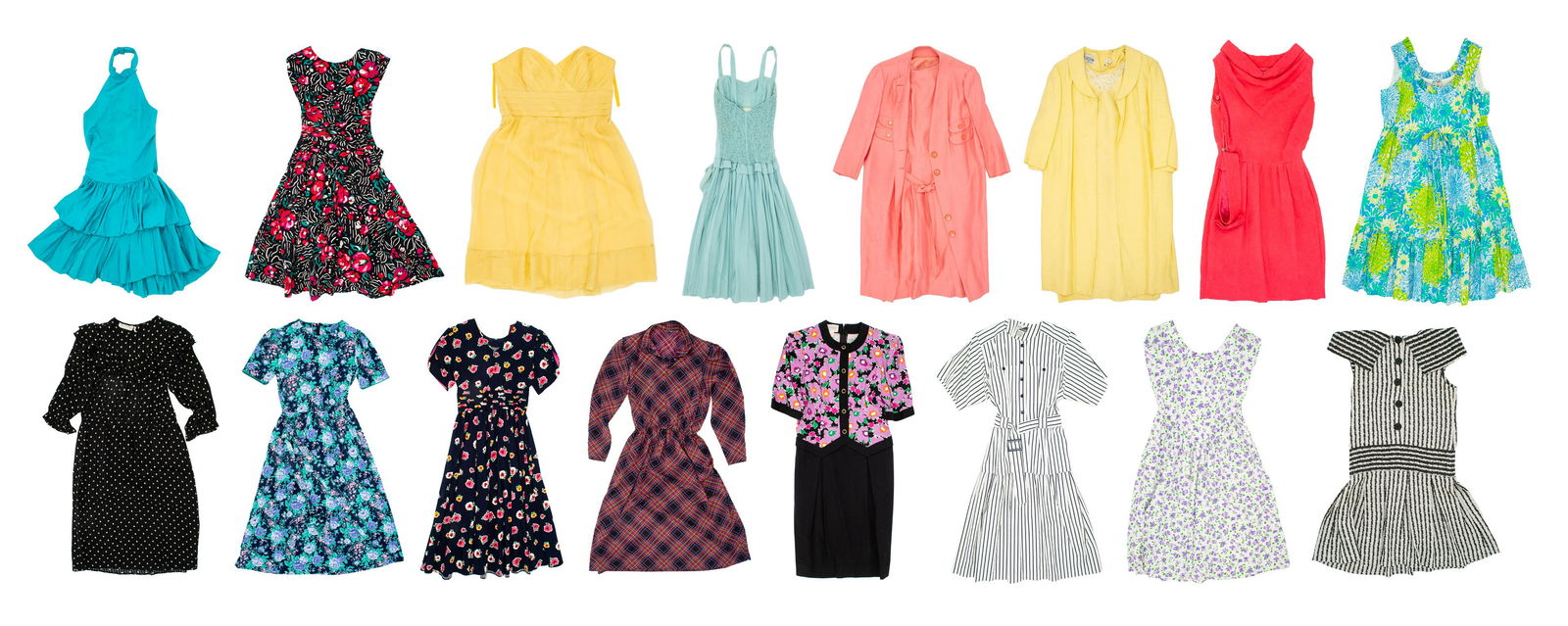 17 pc. Lot of Vintage Spring & Summer Dresses. (1 of 18)