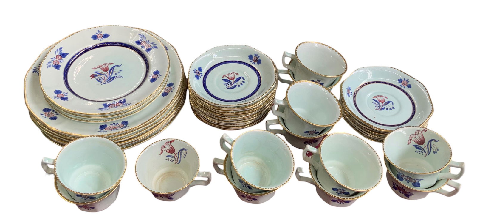 Lot of Adams Calyx Ware Georgian China. (1 of 2)