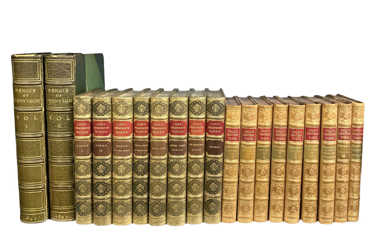 19 pc. Lot - Works of Tennyson & Bell's Poets. (1 of 11)