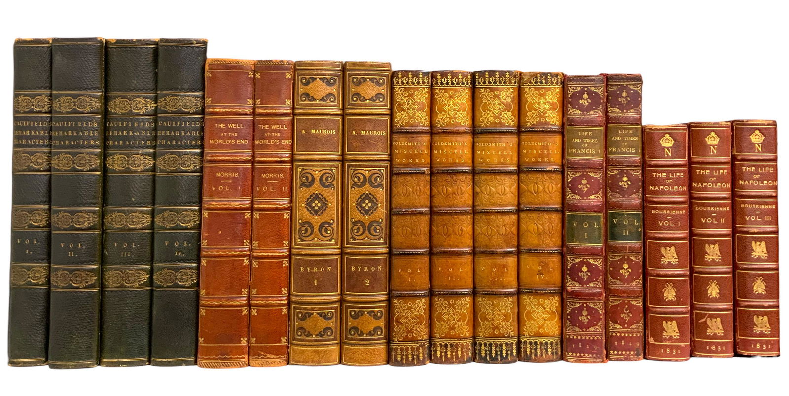 17 Vol Book Lot -Bourrienne, Morris, Maurois, etc. (1 of 9)