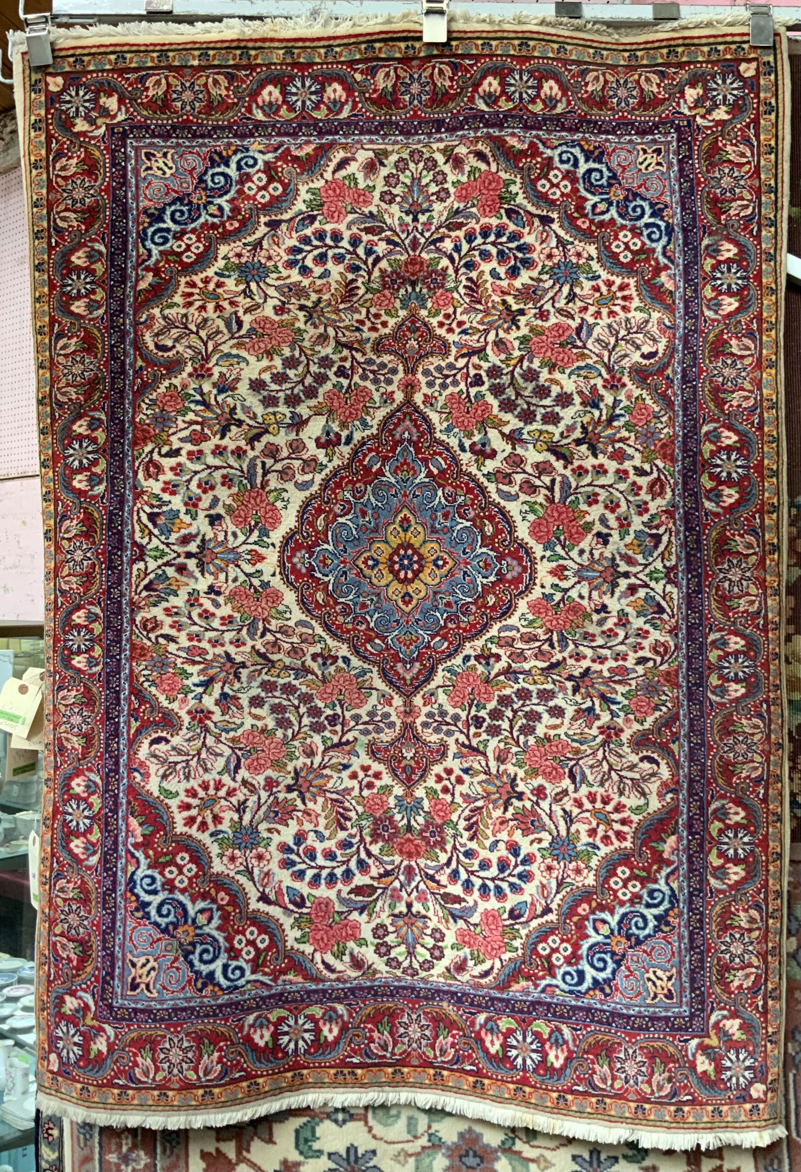 3' 6" x 4' 9" Finely-Woven Sarouk Rug. (1 of 2)