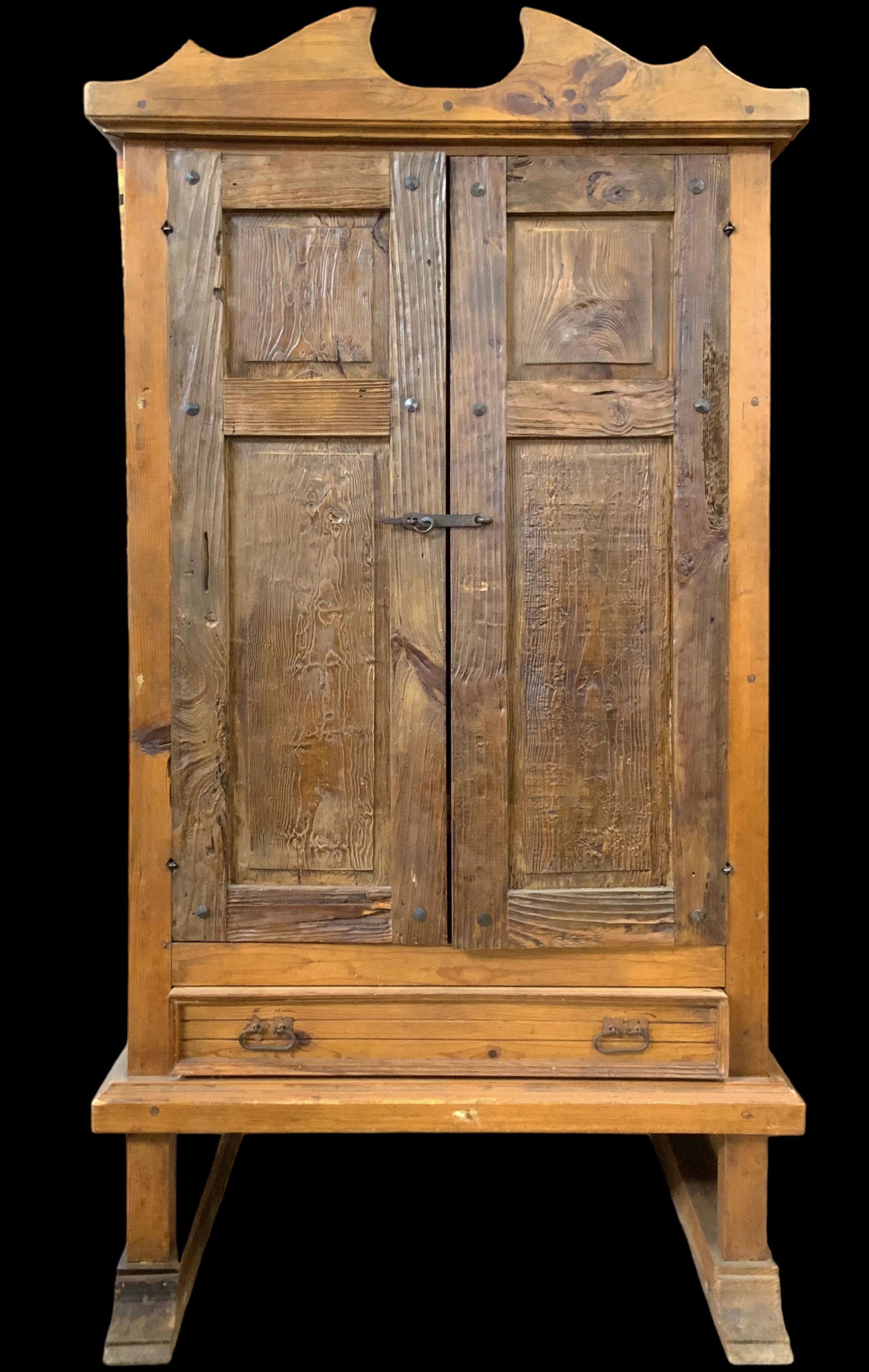 Primitive Two-Door Armoire. (1 of 3)