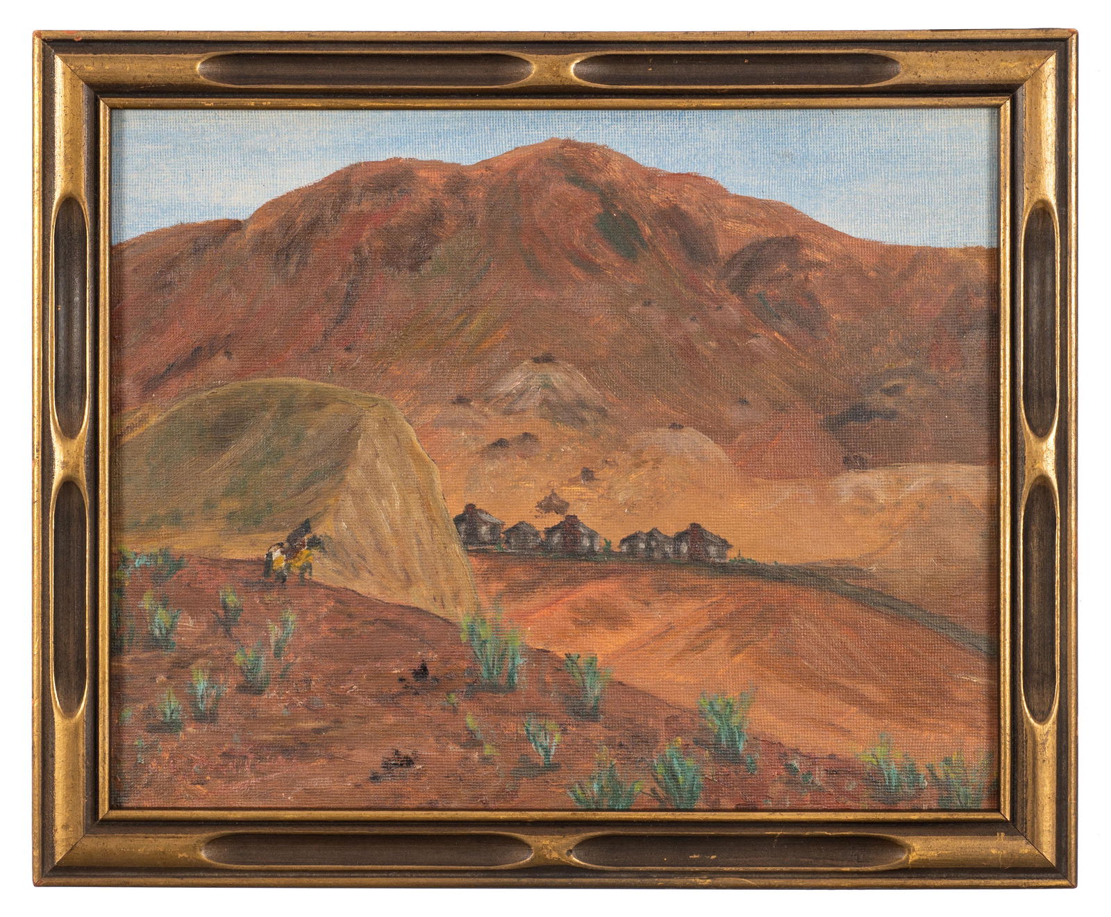 Desert Scene Painting sgd. (Oscar) Berninghaus. (1 of 5)