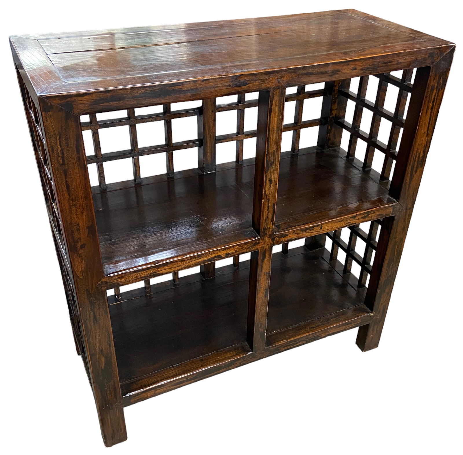 Primitive Art Works Wooden Shelf Unit. (1 of 2)