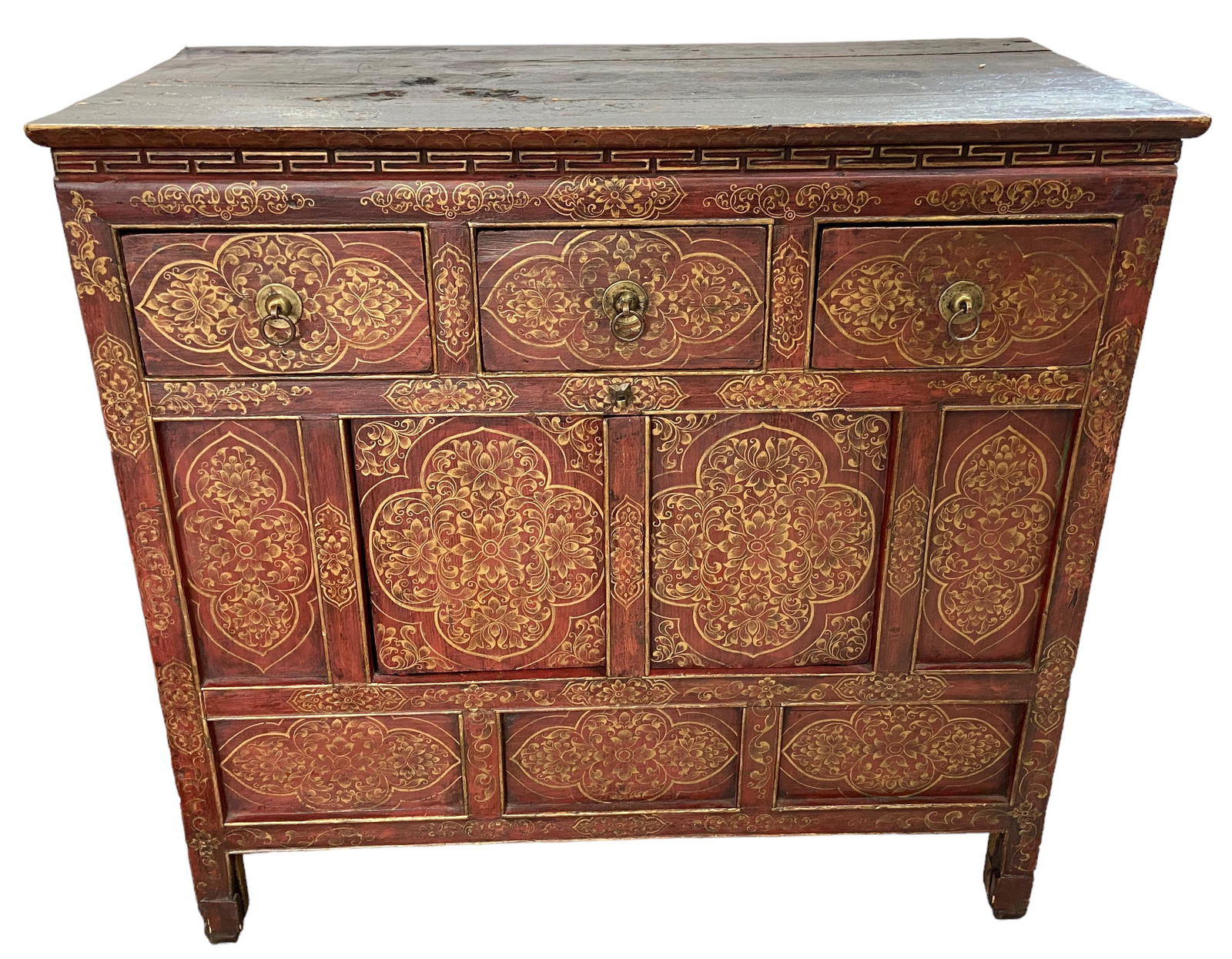 Rustic Asian Style Cabinet. (1 of 2)
