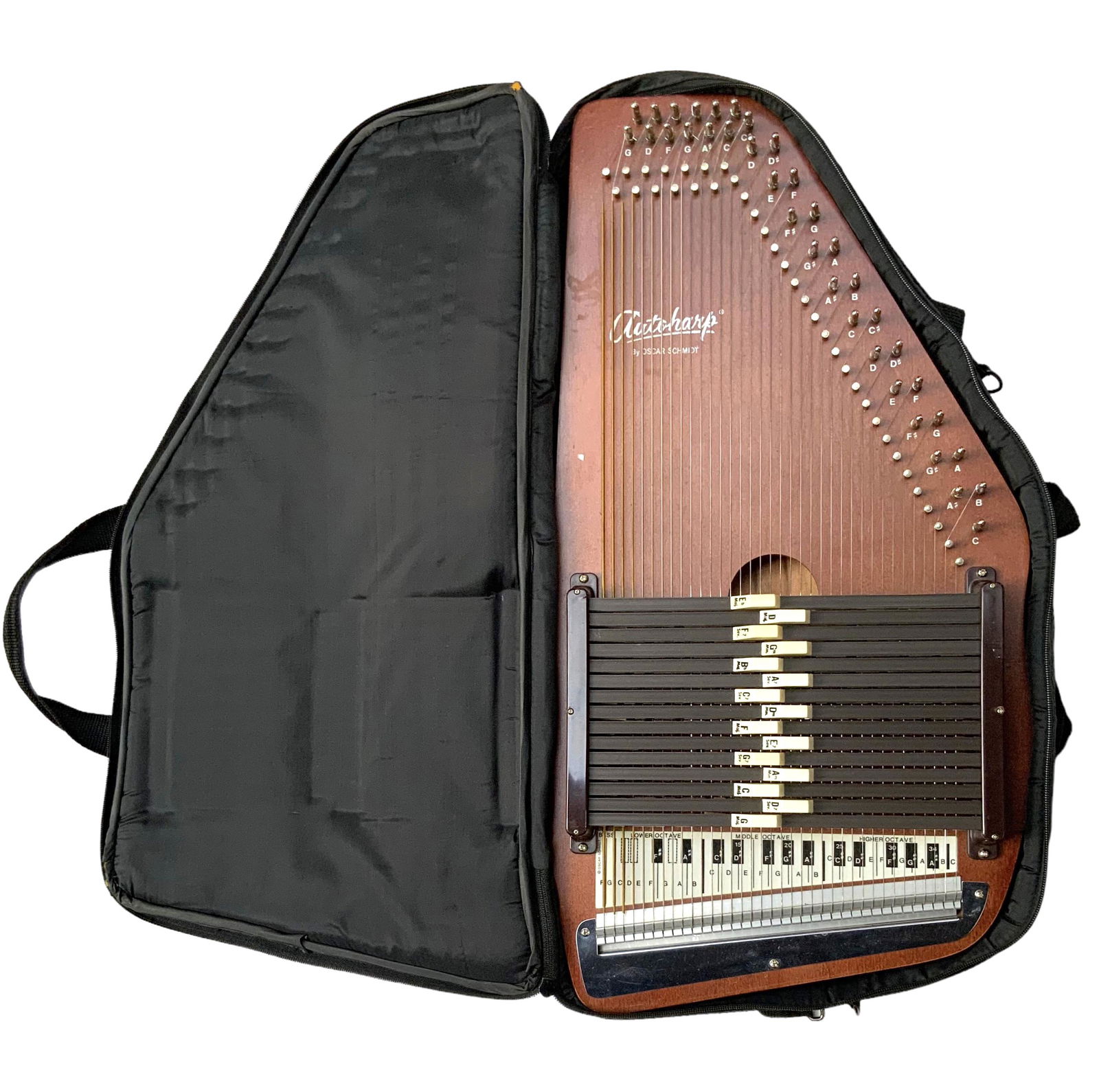 Oscar Schmidt Autoharp w/ Soft Case. (1 of 3)