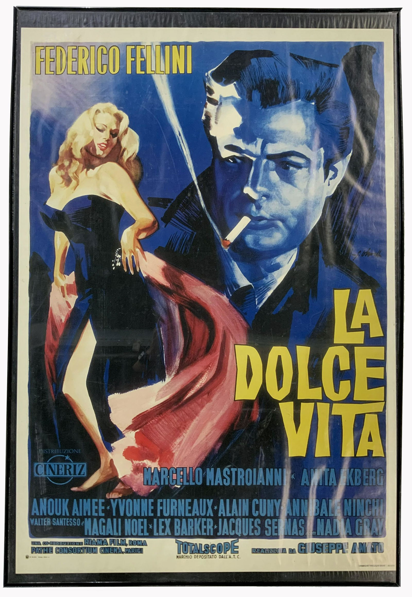 "La Dolce Vita" Reproduction Movie Poster. (1 of 3)