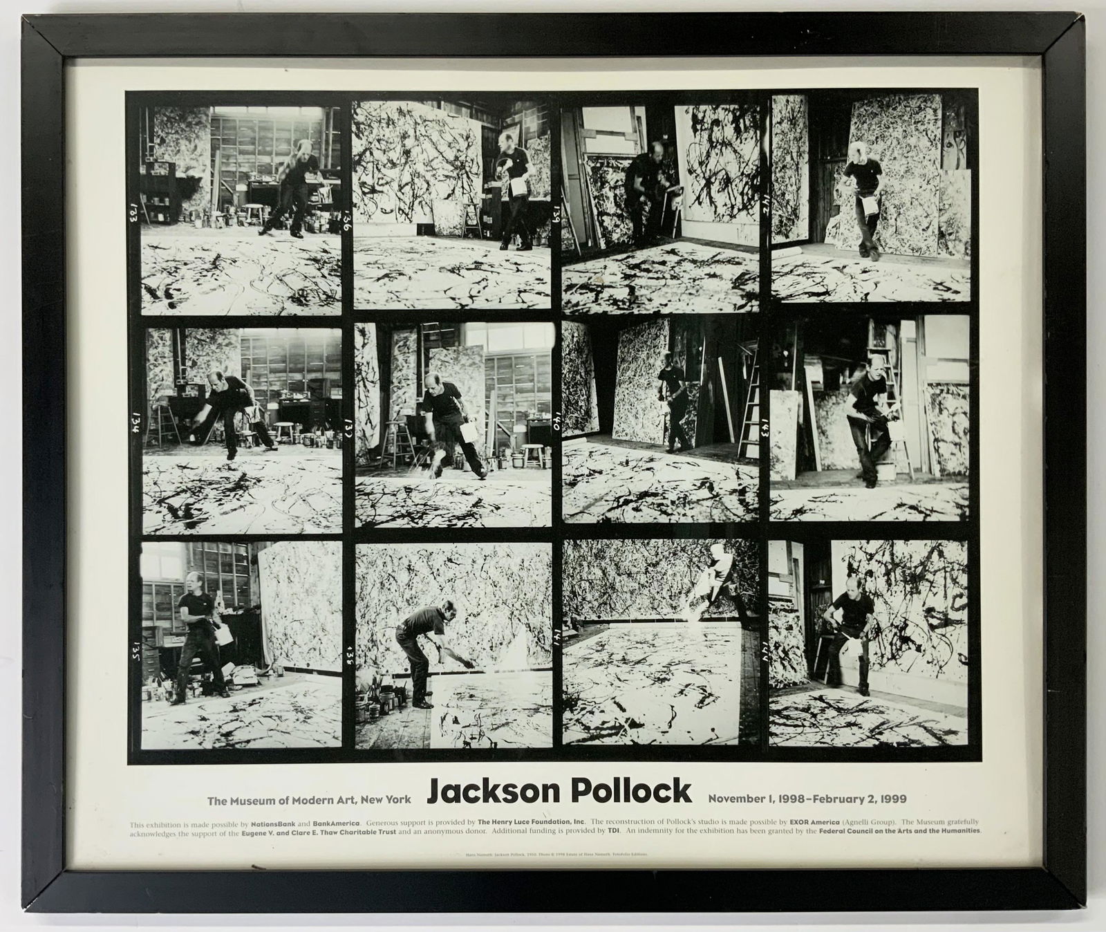 Jackson Pollock Art MOMA Exhibition Poster. (1 of 3)