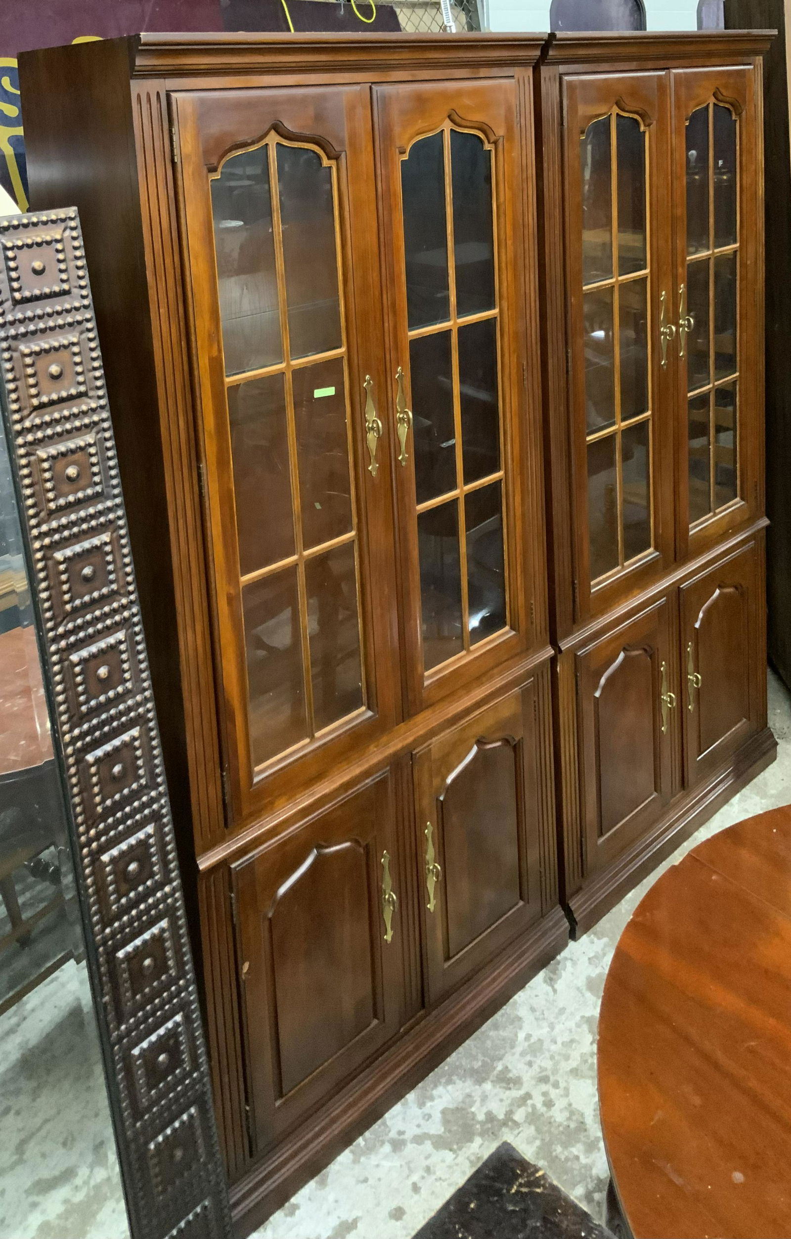 Pair of Contemporary Cherry Wood Display Apr 08, 2023