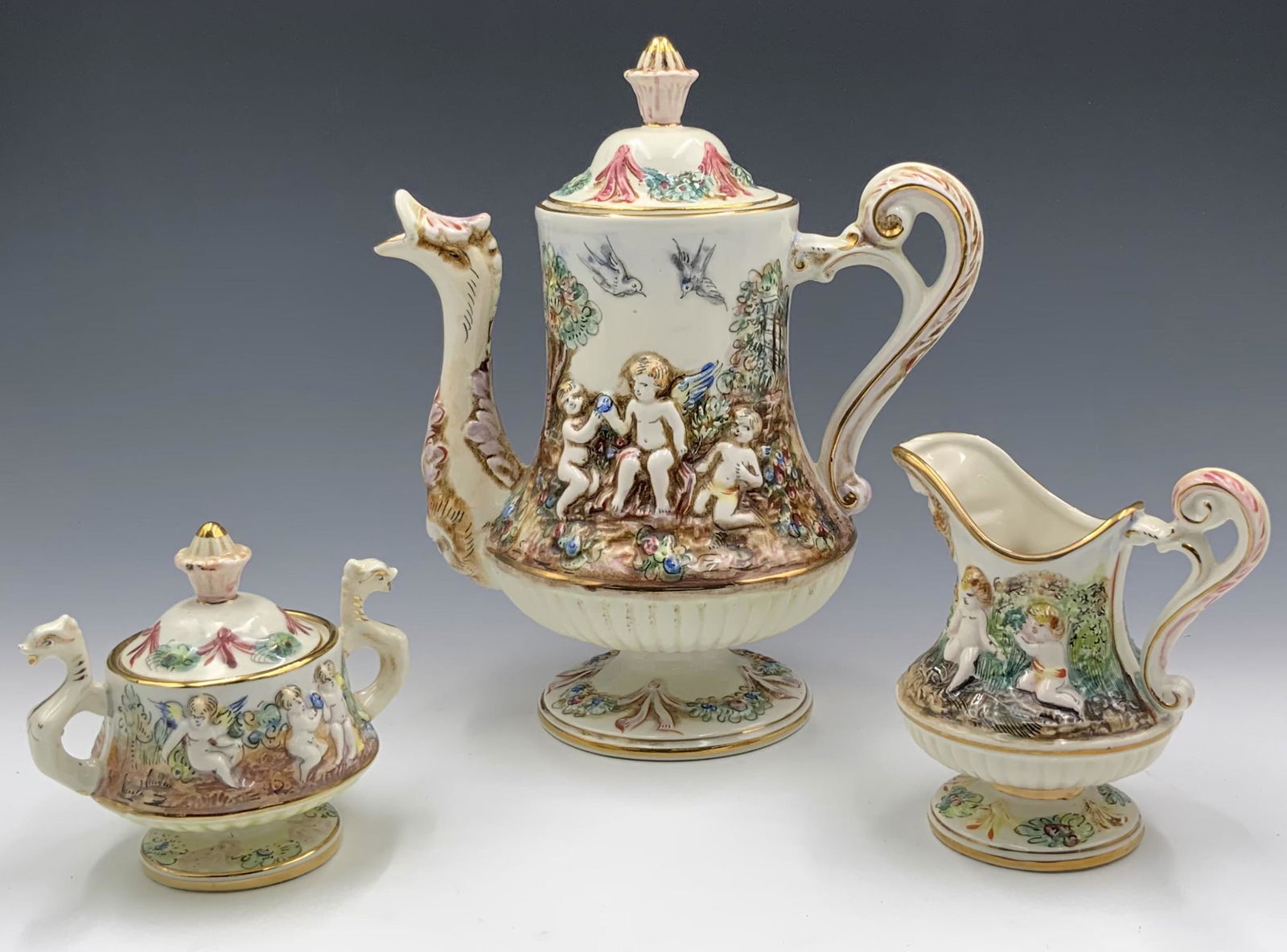 R，CAPODIMONTE ITALY ポット