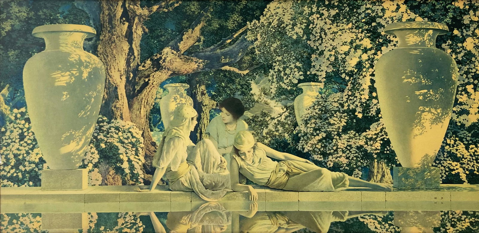 Vintage Maxfield Parrish Print, "Garden of Allah". (1 of 4)