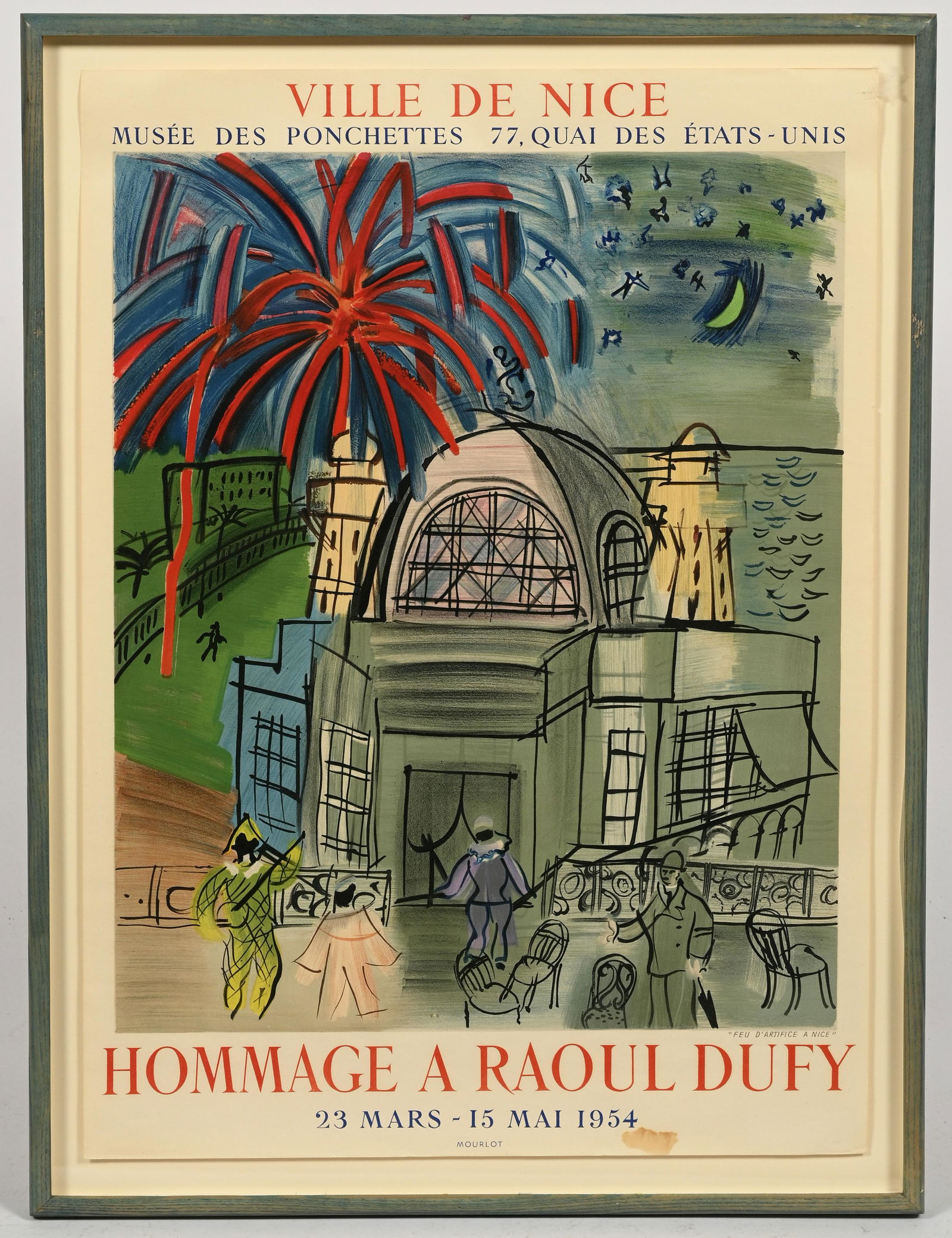 1954 Vintage French Raoul Dufy Exhibition Poster. (1 of 2)