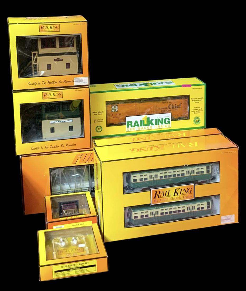 Eight Rail King Items in Original Boxes. (1 of 2)