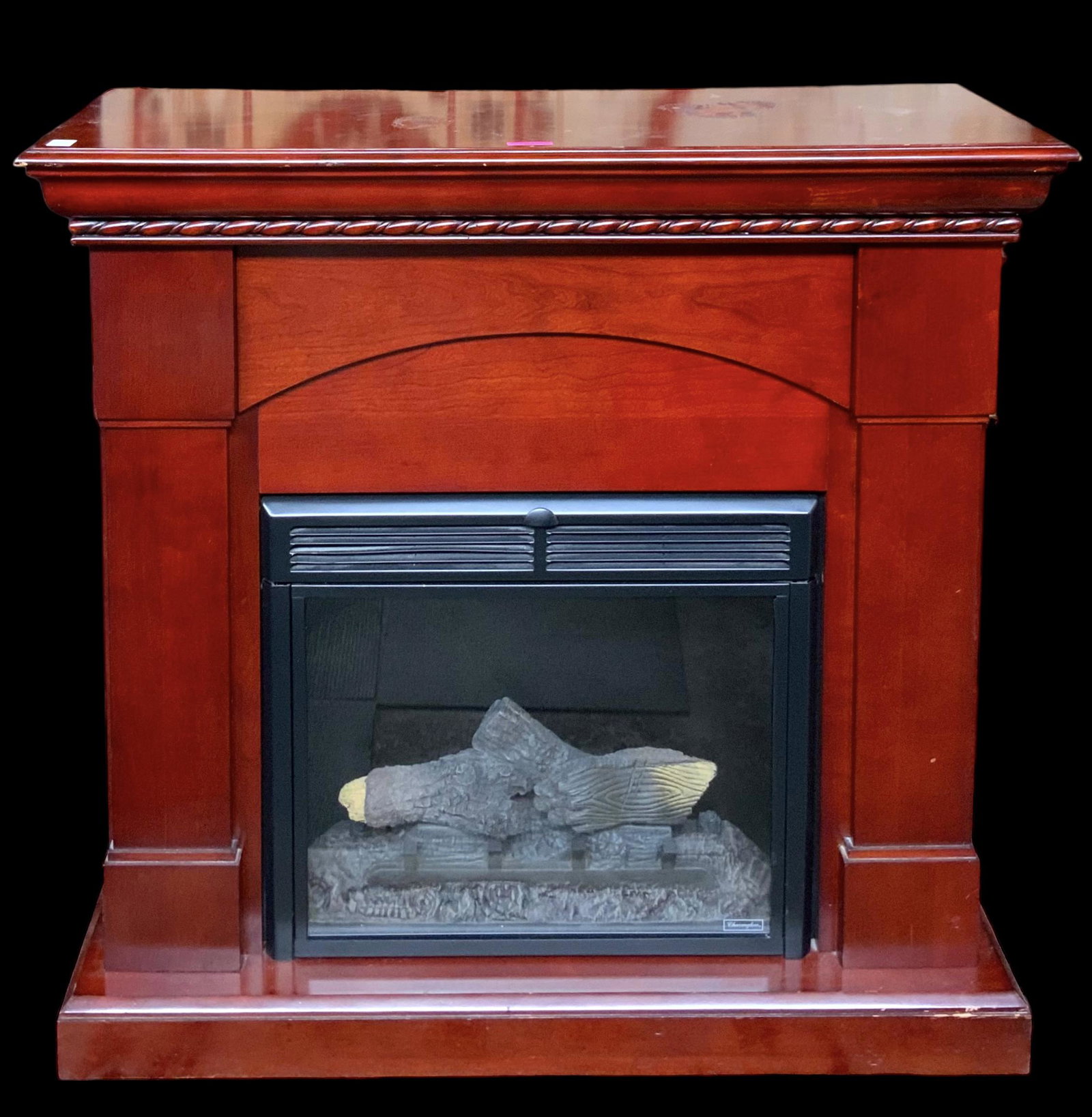 Fireplace with Heater Insert. (1 of 1)