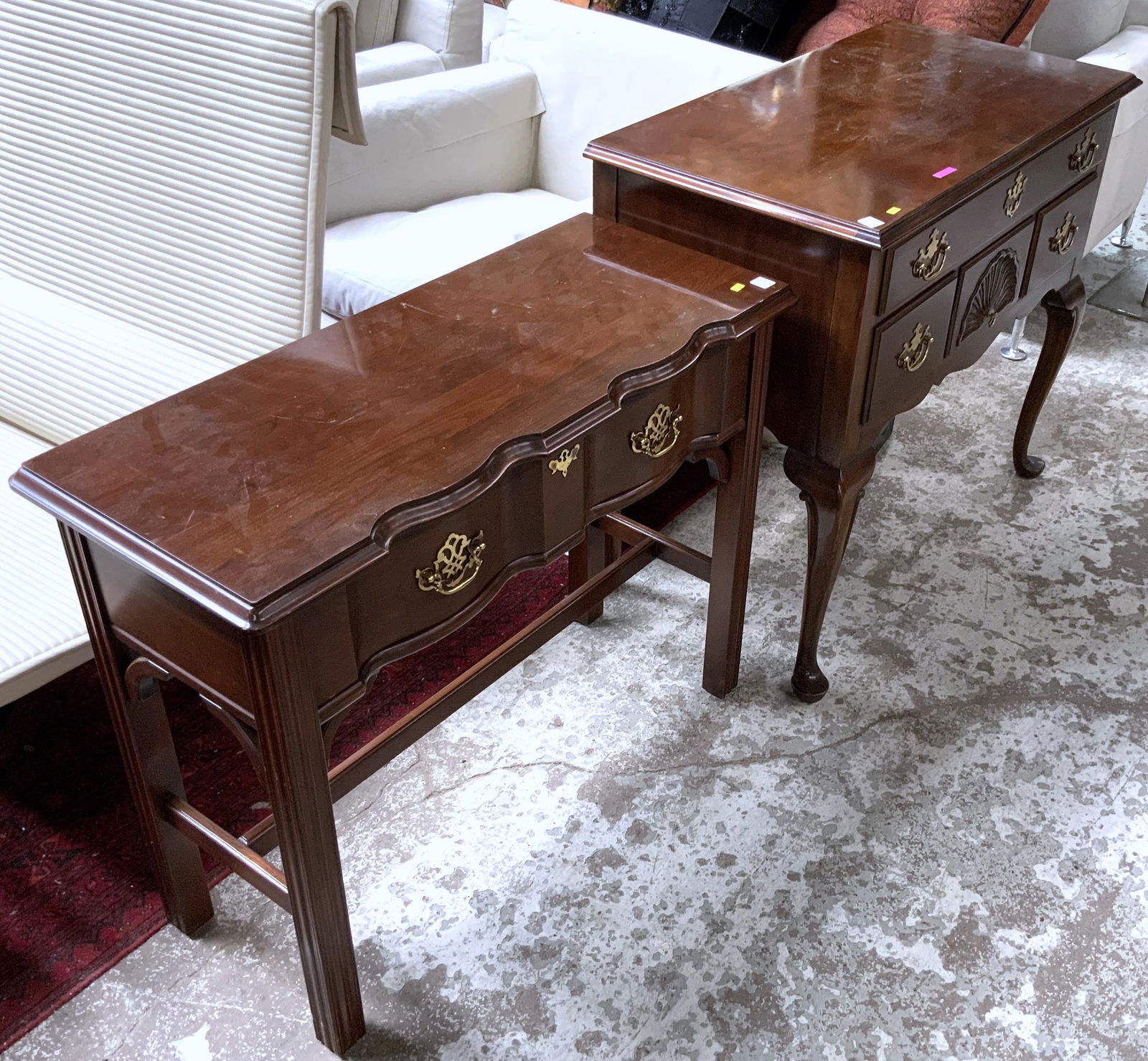 Lot: 2 Pcs.: Drexel Server & Harden Cabinet. (1 of 3)